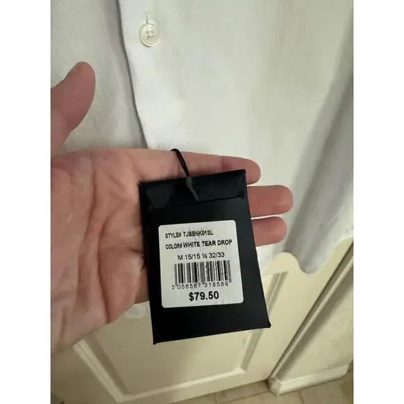 NWT Ben Sherman textured teardop button down shirt - Picture 6 of 6